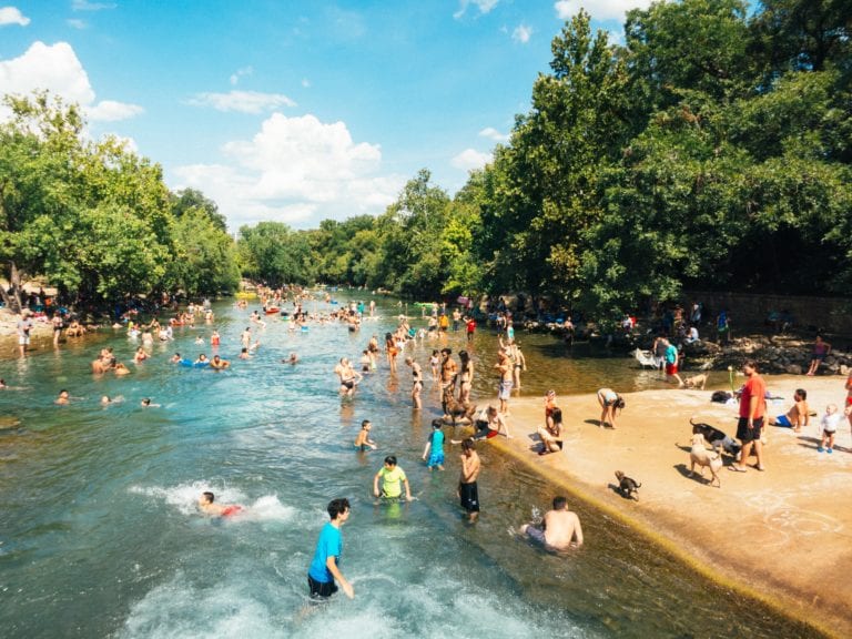 Top 20 instagrammable spots in Austin Texas: Barton Springs