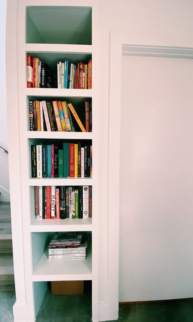 Organized home book shelf