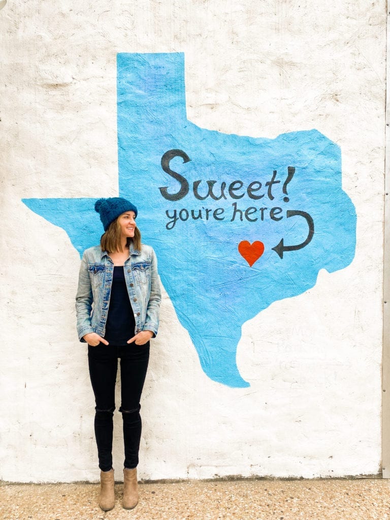 Sweet! You're Here mural in Austin