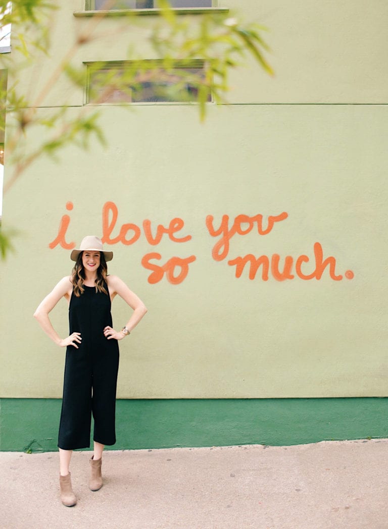 I Love You So Much Mural in Austin Texas