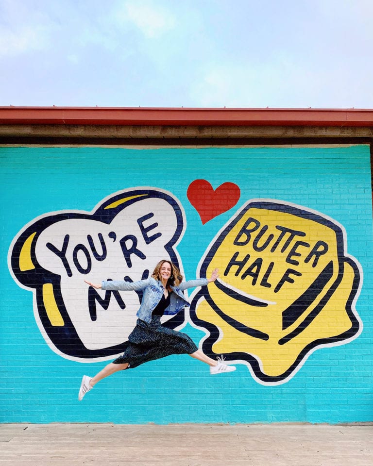 You're My Butter Half mural in Austin