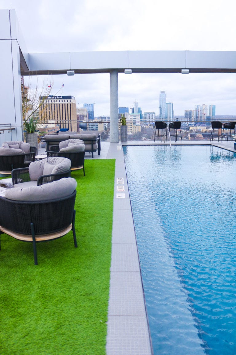 The Otis Hotel rooftop pool