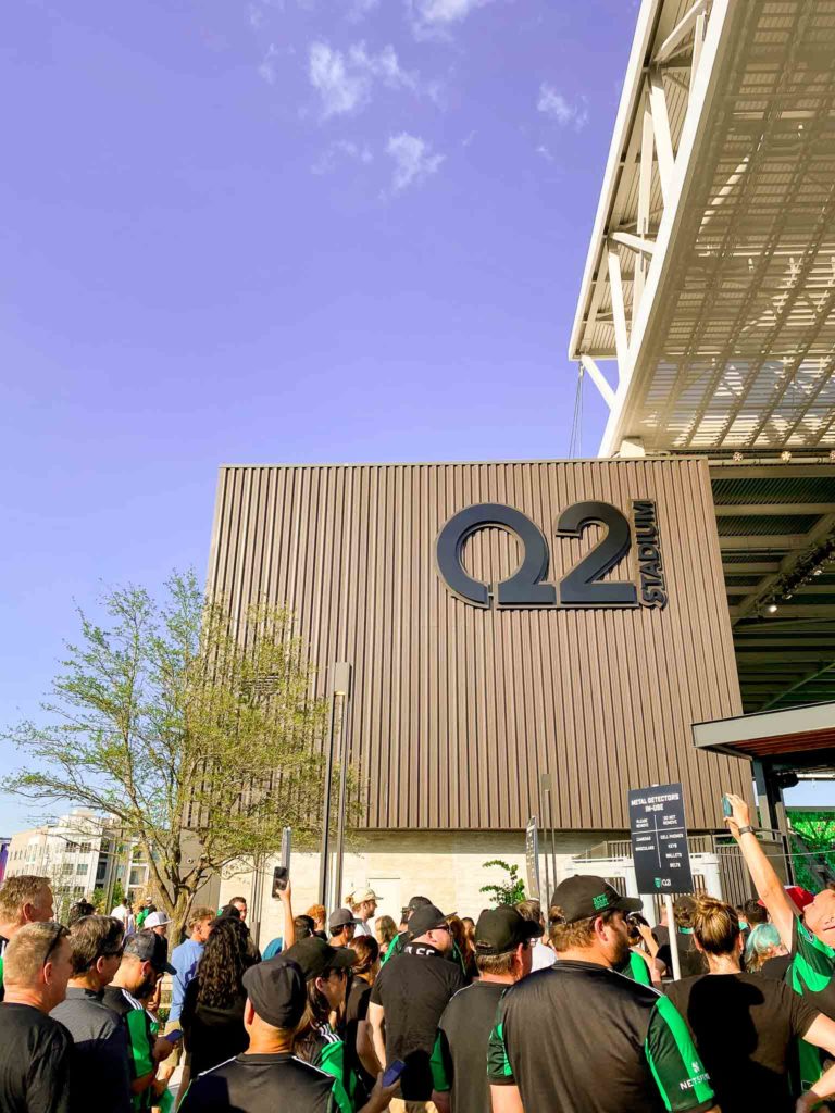 Outside Q2 Stadium