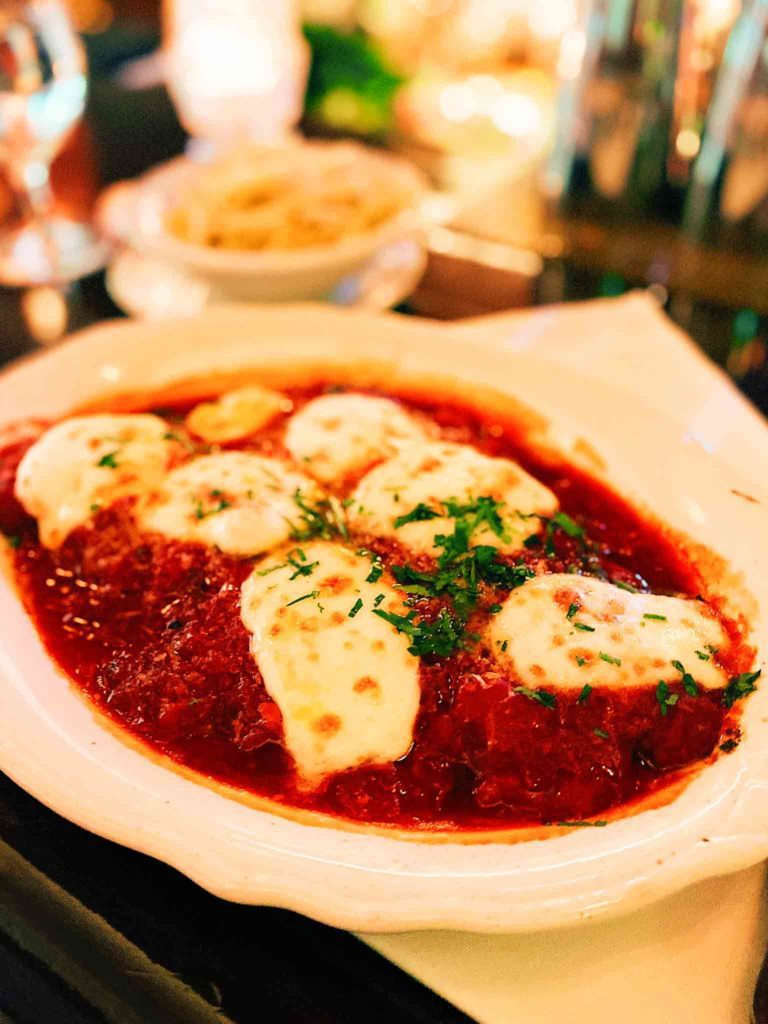 Chicken Parm at Italian Restaurant in Austin