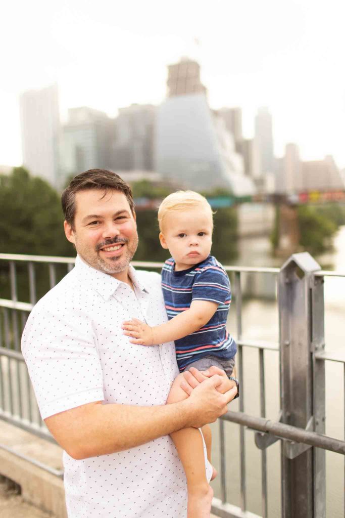 Austin Maternity Photo Shoot at Lamar Pedestrian Bridge