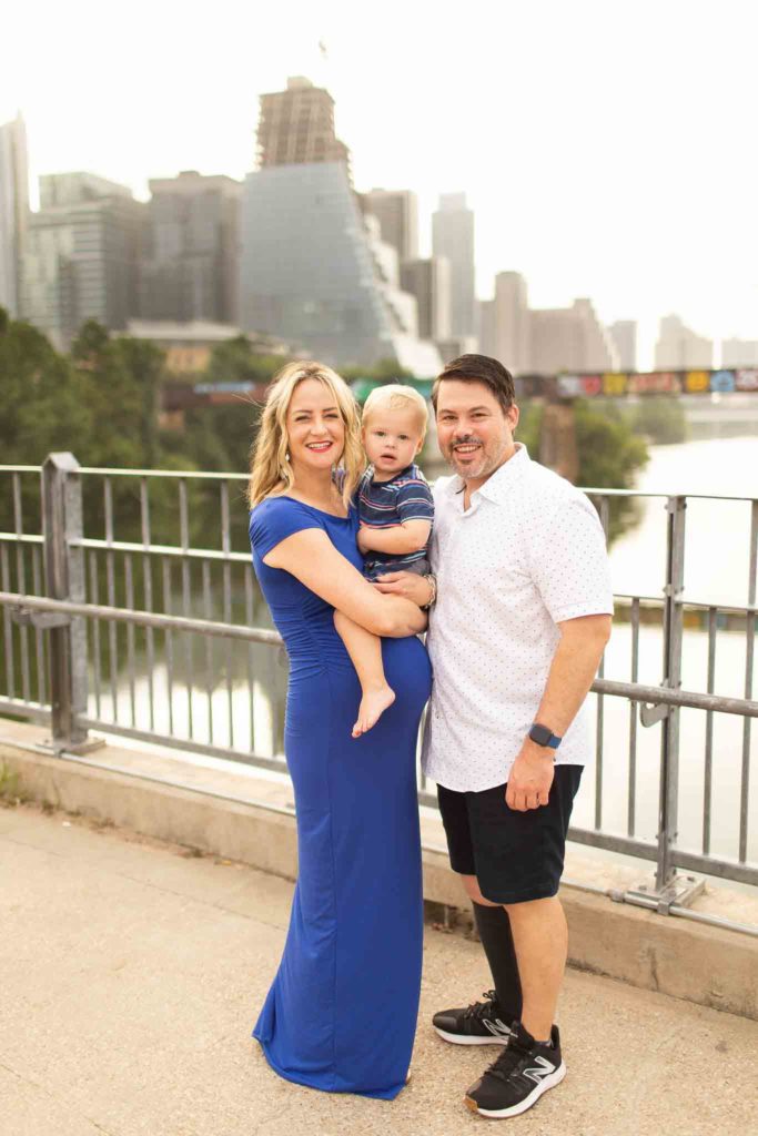 Austin Maternity Photo Shoot at Lamar Pedestrian Bridge