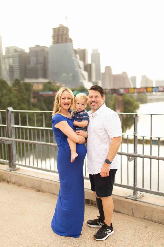 Austin Maternity Photo Shoot at Lamar Pedestrian Bridge