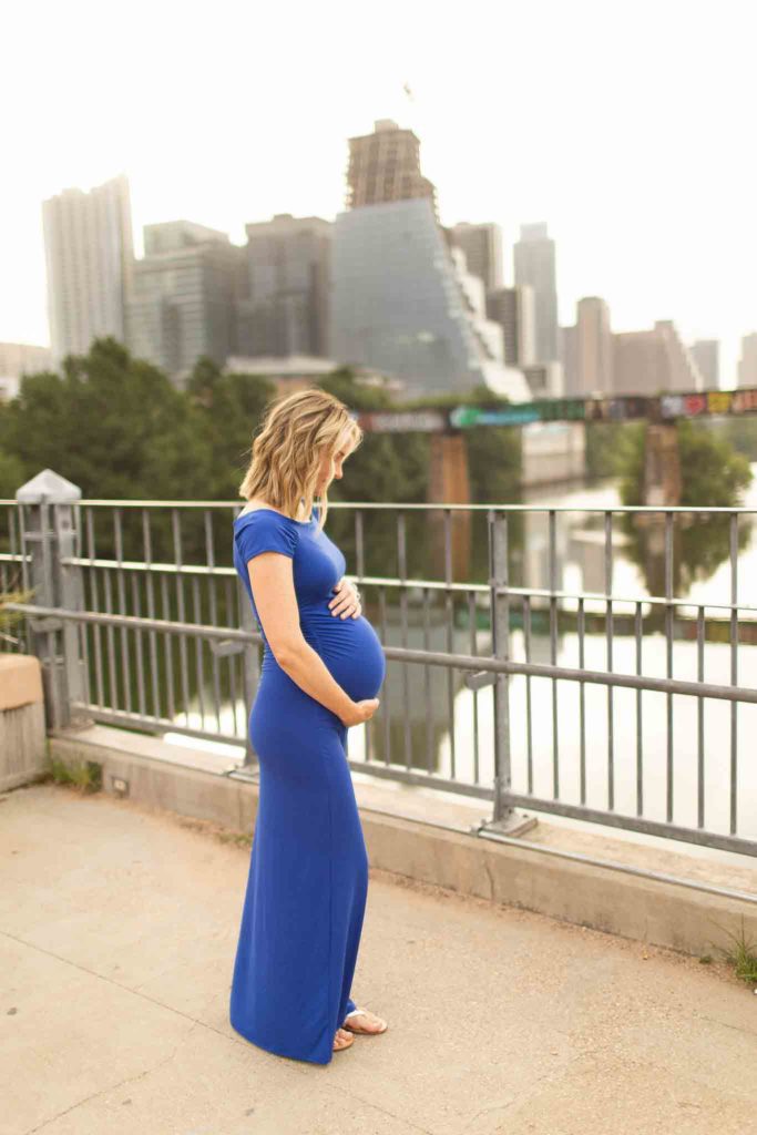Austin Maternity Photo Shoot at Lamar Pedestrian Bridge
