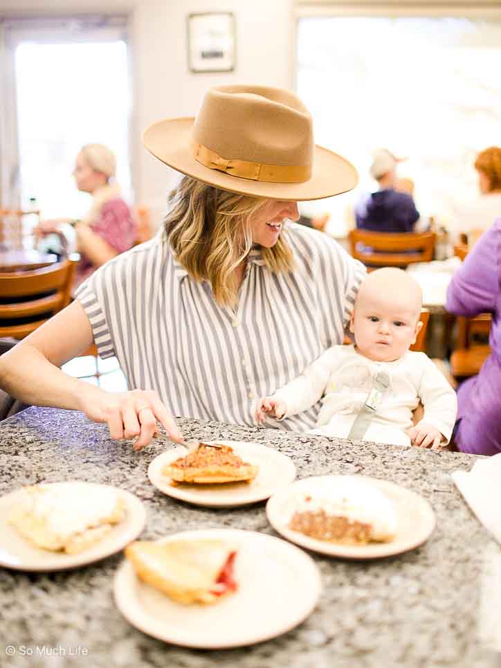 Pie at Bluebonnet Cafe in Marble Falls