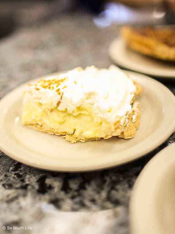 Pie at Bluebonnet Cafe in Marble Falls