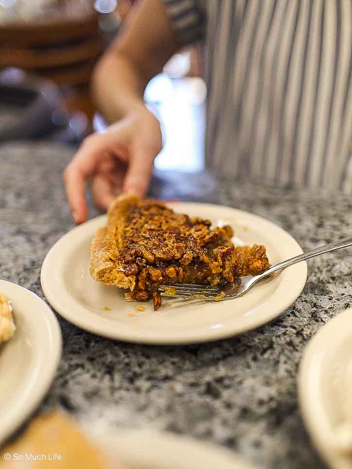 Pie at Bluebonnet Cafe in Marble Falls