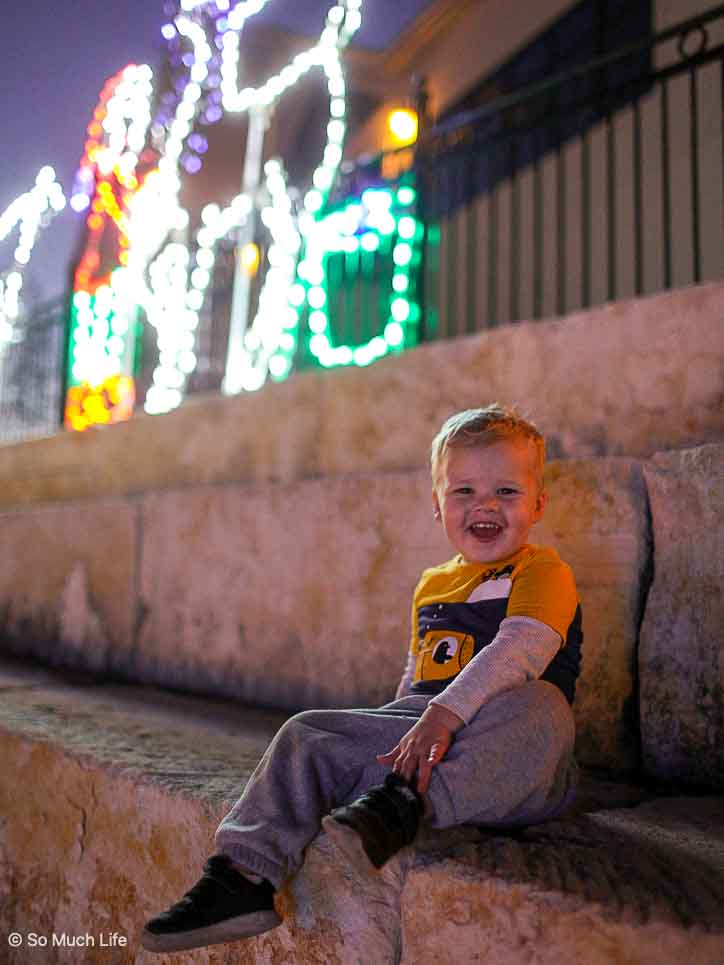 Walkway of Lights in Marble Falls