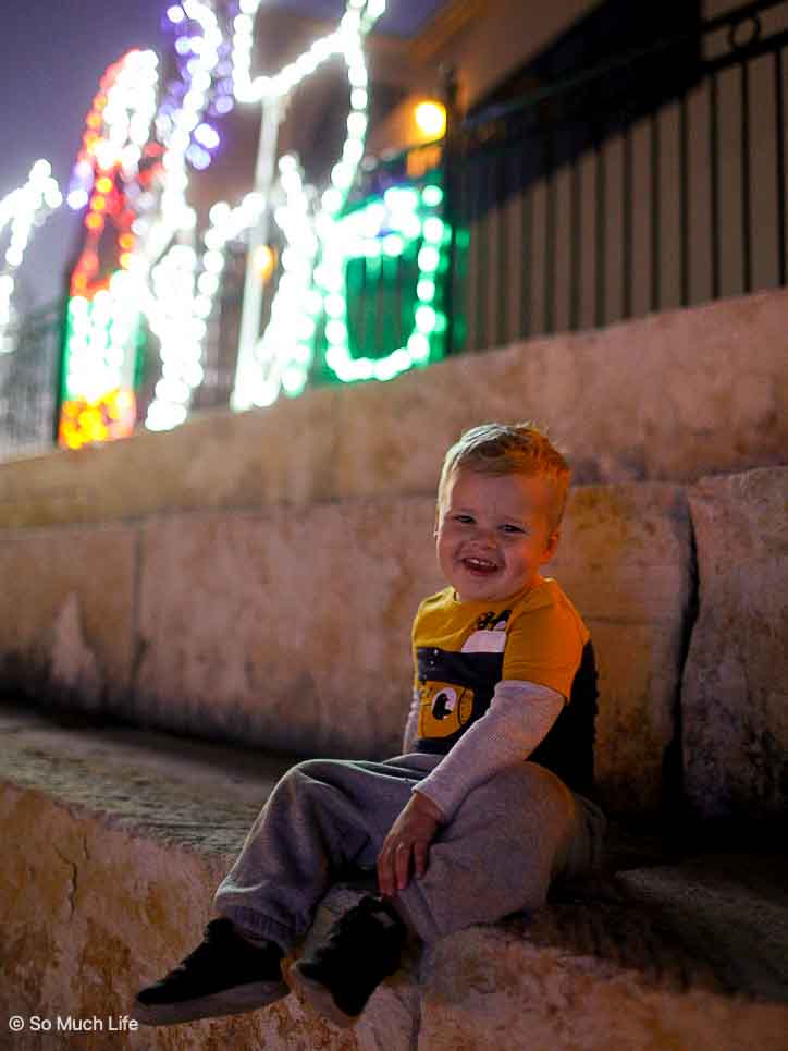 Walkway of Lights in Marble Falls