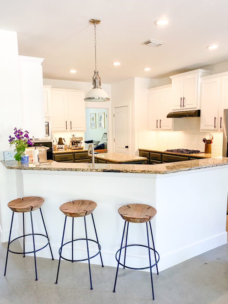 Kitchen cabinet before and after