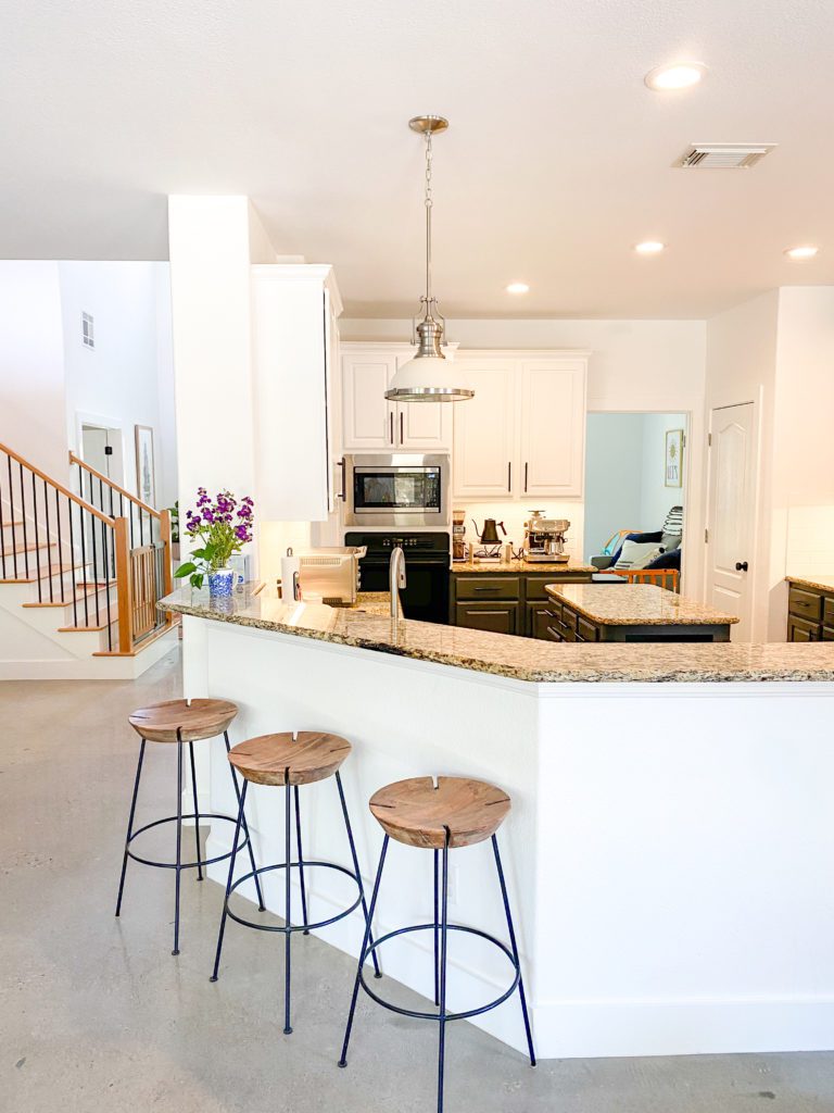 Kitchen cabinet before and after in Austin