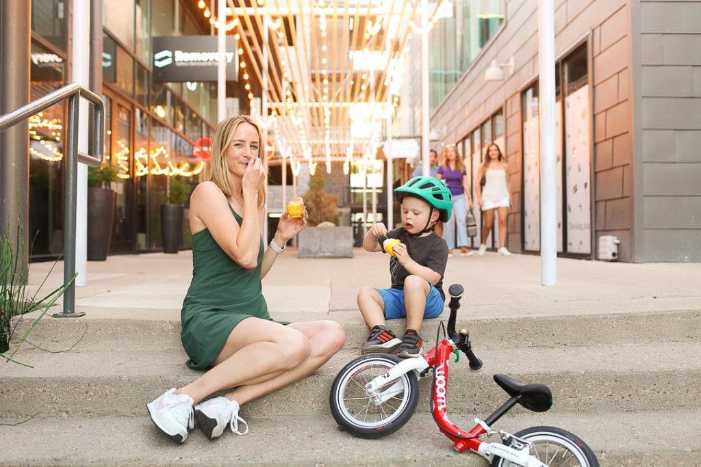 woom balance bike on South Congress