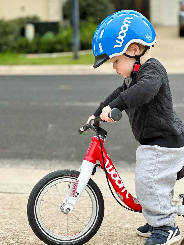 woom 1 red balance bike