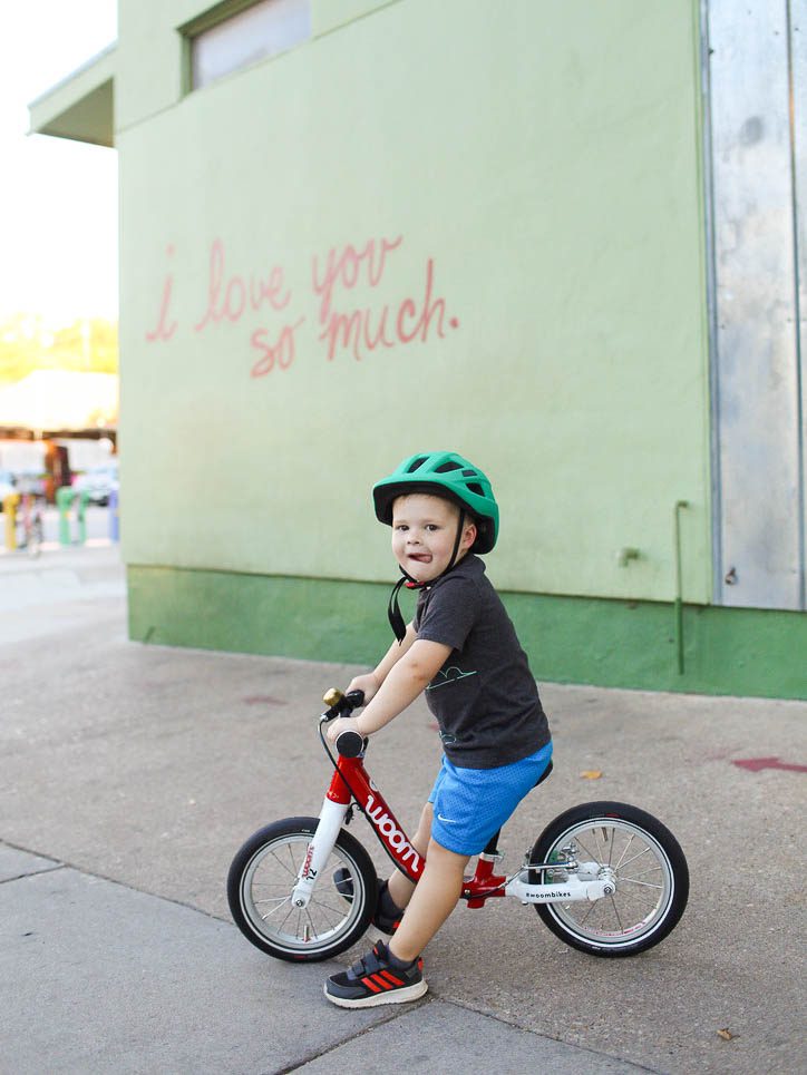 woom 1 red balance bike